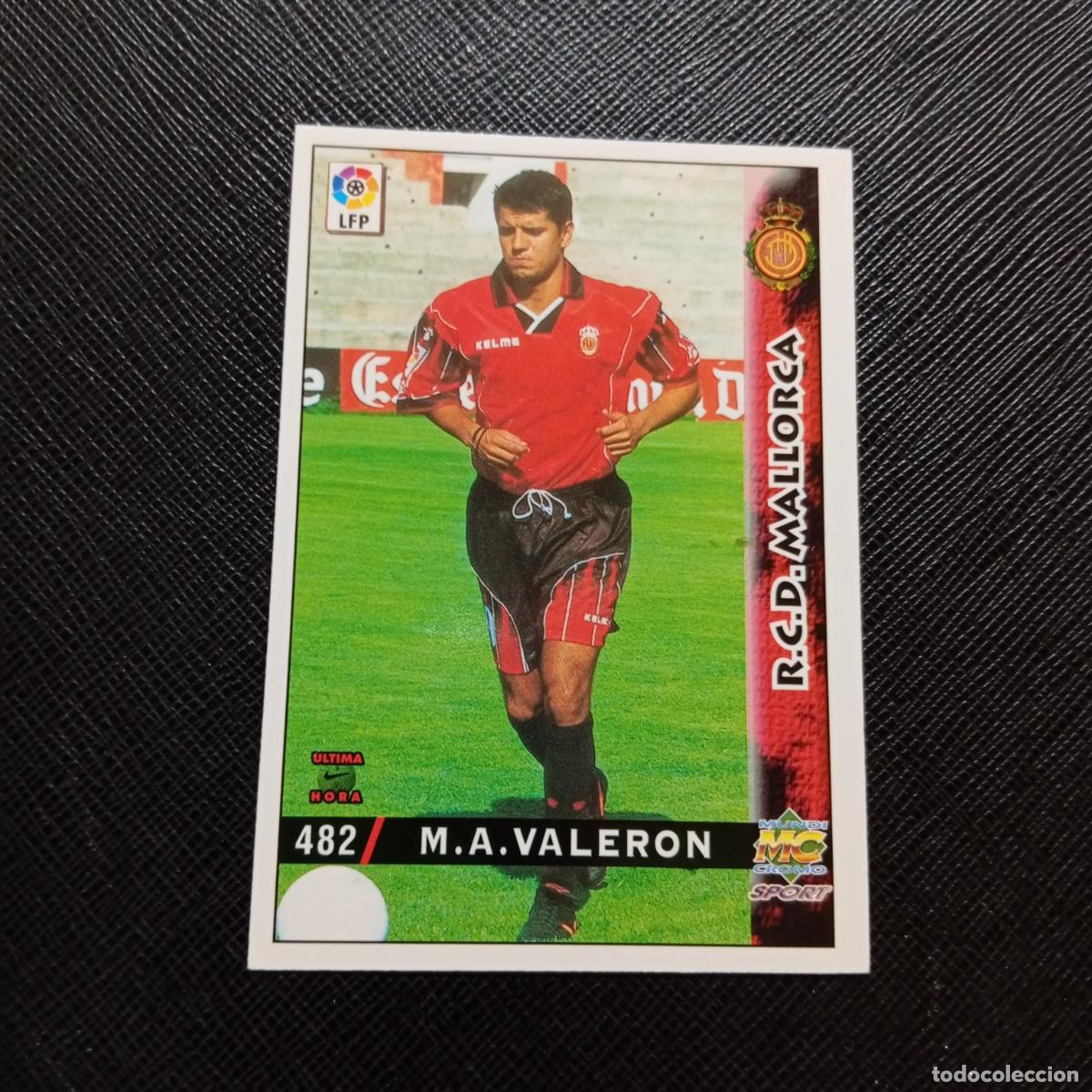 Cromos de f&uacute;tbol: 482 VALERON MALLORCA MUNDICROMO 1998 1999 CROMO FUTBOL 98 99 - A211 PG12 ULTIMA HORA