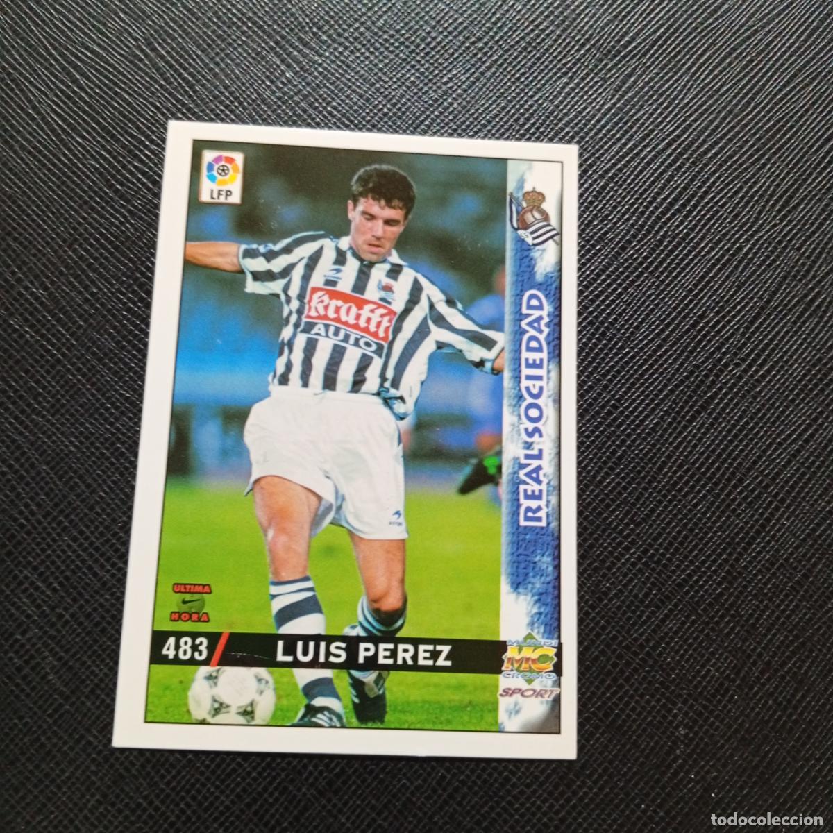 Cromos de f&uacute;tbol: 483 LUIS PEREZ REAL SOCIEDAD MUNDICROMO 1998 1999 CROMO FUTBOL 98 99 - A211 PG12 ULTIMA HORA
