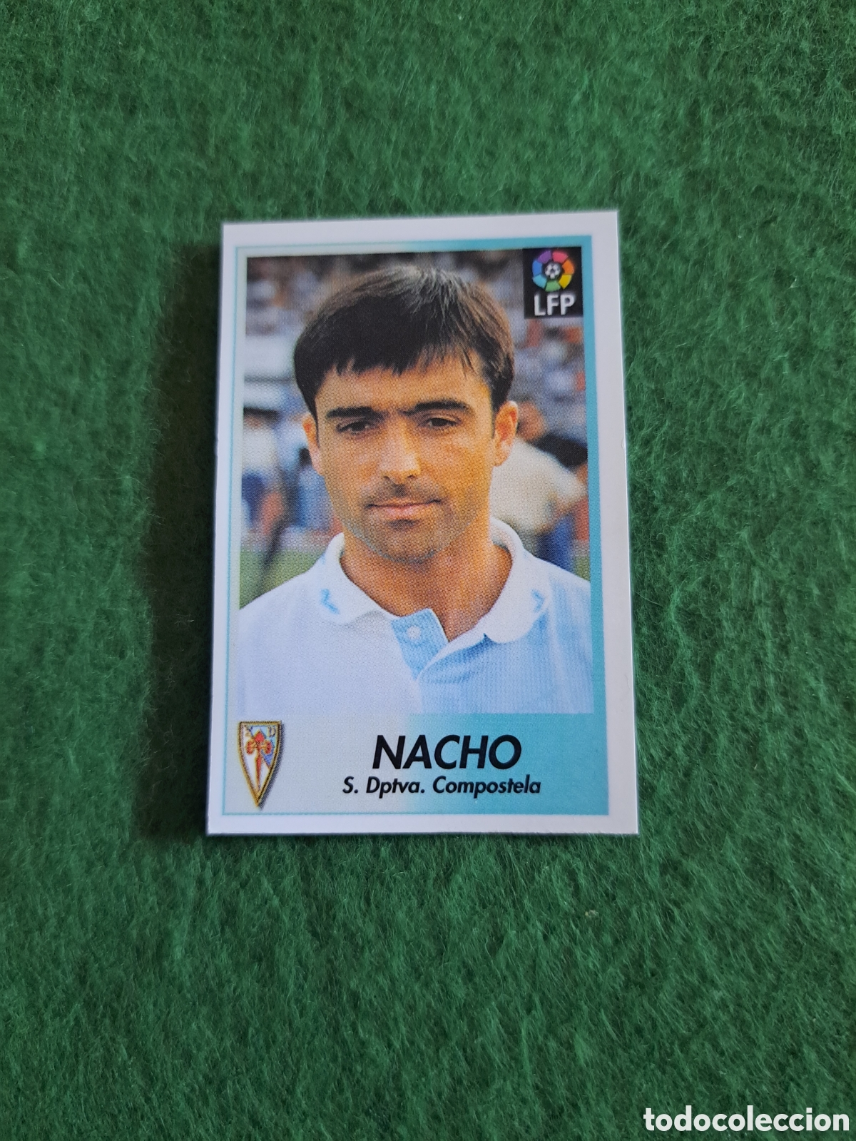 Cromos de f&uacute;tbol: Nacho. N&deg;59. Compostela. Bollycao Liga 96-97. Sigue la Liga