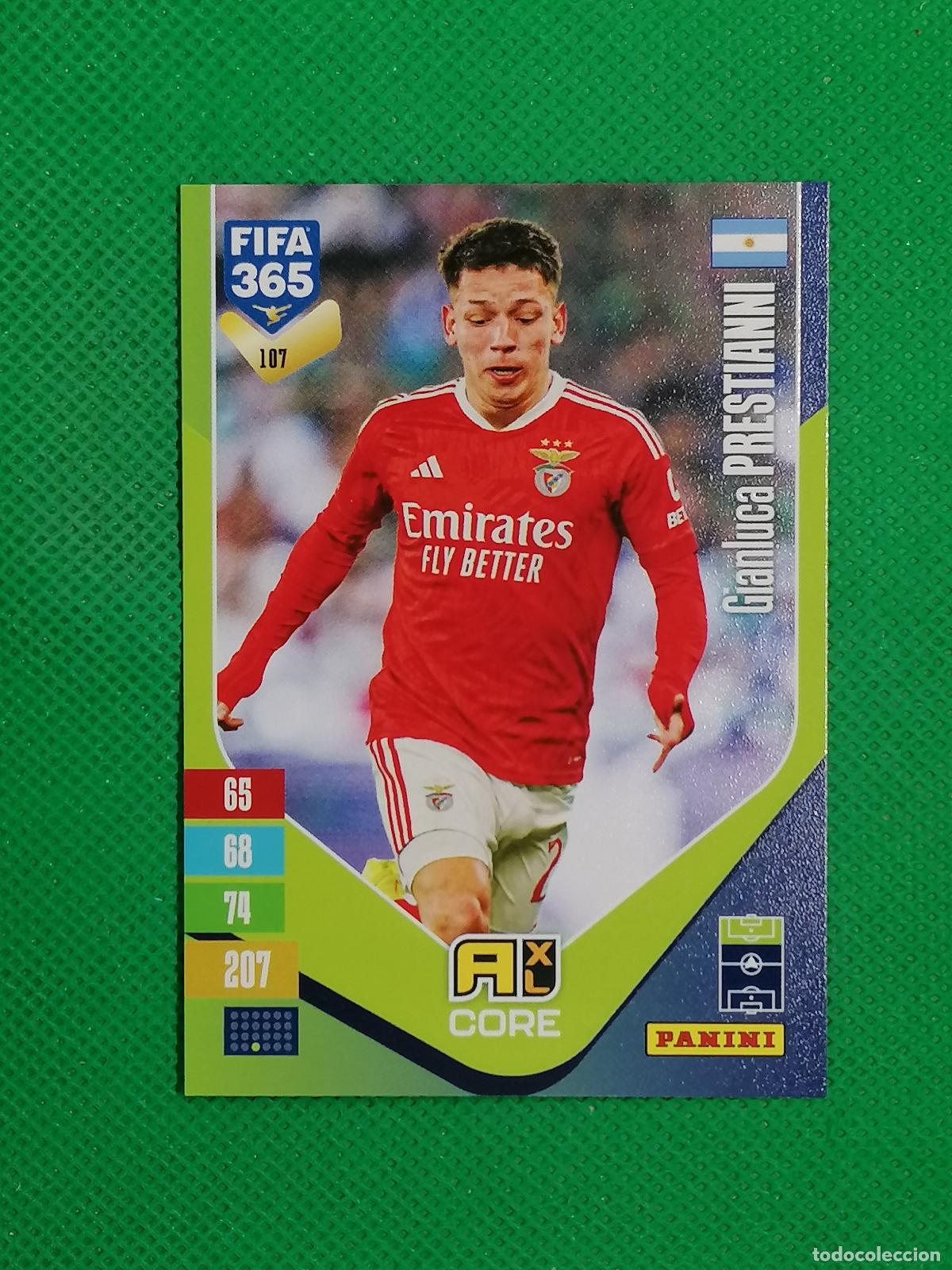 Cromos de f&uacute;tbol: 107 GIANLUCA PRESTIANNI BENFICA CORE ⚽ PANINI ADRENALYN XL FIFA 365 26 27 2026 2027 ⚽