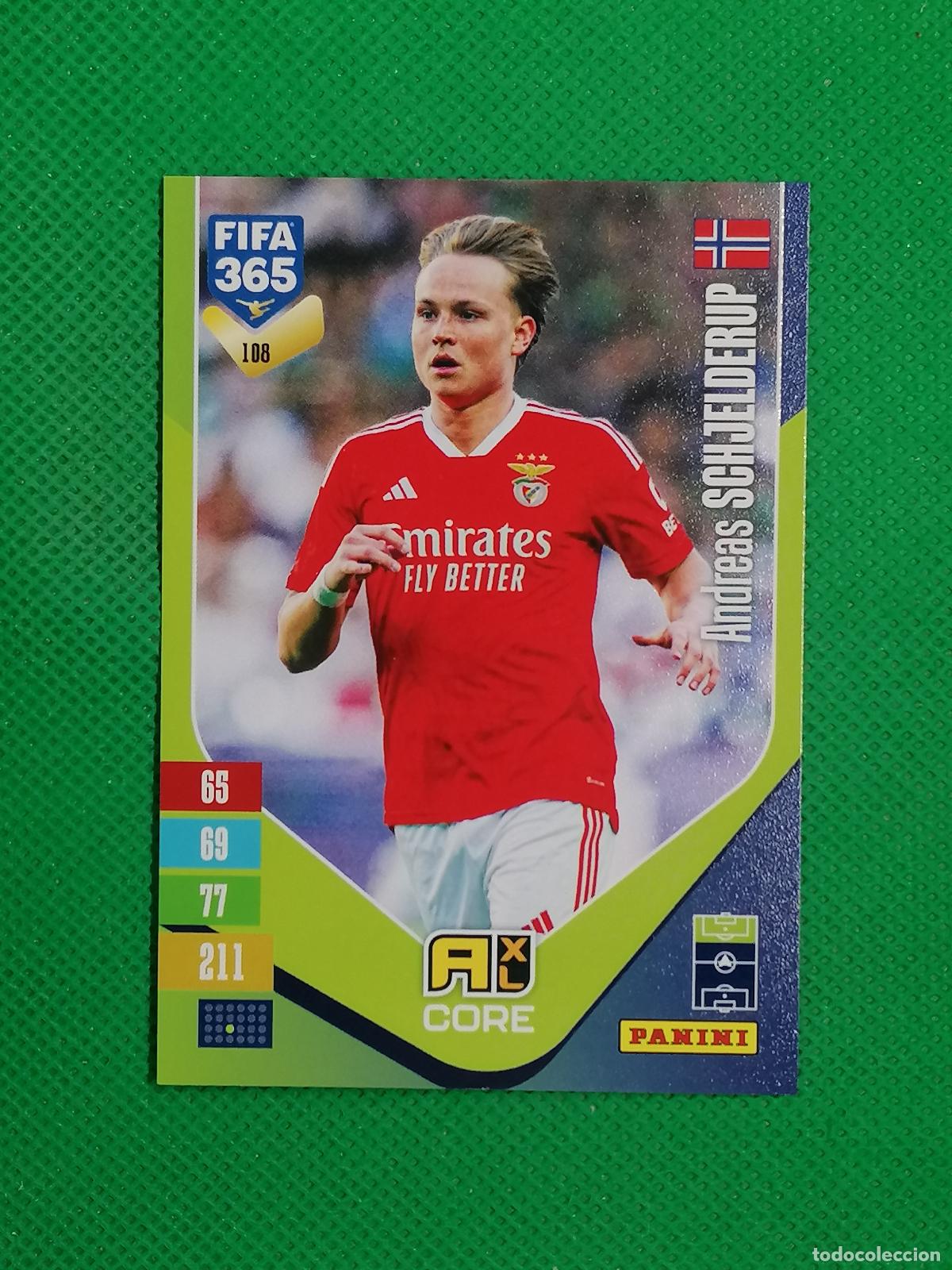Cromos de f&uacute;tbol: 108 ANDREAS SCHJELDERUP BENFICA CORE ⚽ PANINI ADRENALYN XL FIFA 365 26 27 2026 2027 ⚽