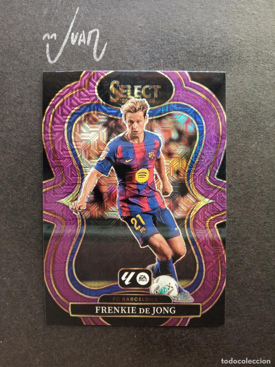Cromos de f&uacute;tbol: 110 PURPLE MOJO FRENKIE DE JONG FC BARCELONA NETHERLANDS PRIZM⚽ PANINI &reg; SELECT LIGA 2025 2026 25 26