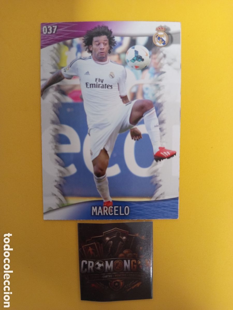 Cromos de Futebol: ❇️ CROMO CARD ⚽ MARCELO REAL MADRID 37 FICHAS LIGA QUIZ GAME 2014 13 14 2013 2014 MUNDICROMO ❇️