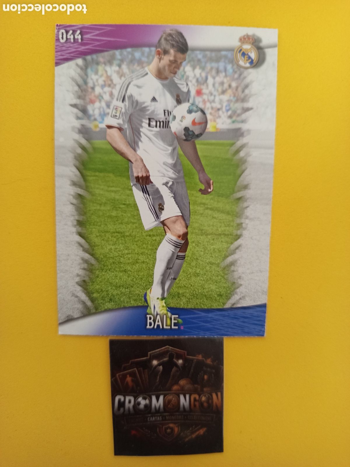 Cromos de f&uacute;tbol: ❇️ CROMO CARD ⚽ BALE REAL MADRID 44 FICHAS LIGA QUIZ GAME 2014 13 14 2013 2014 MUNDICROMO ❇️