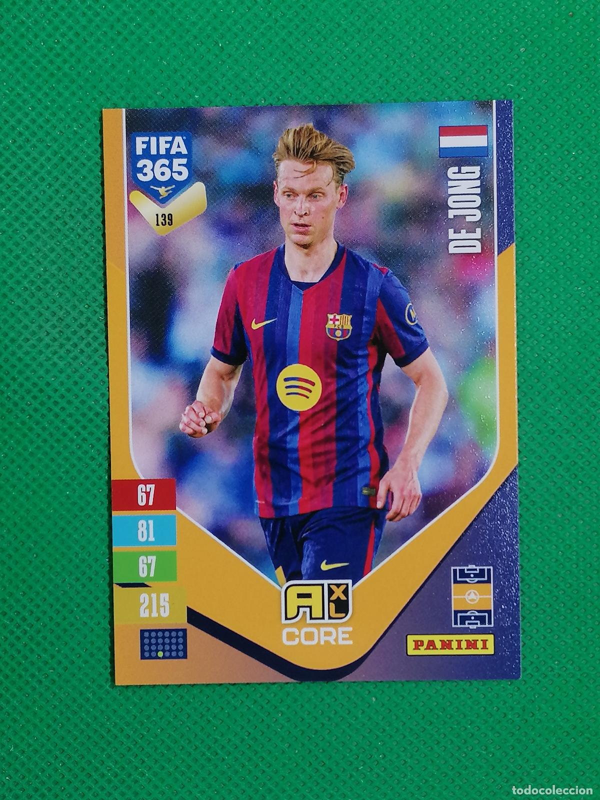 Cromos de f&uacute;tbol: 139 DE JONG BARCELONA CORE ⚽ PANINI ADRENALYN XL FIFA 365 26 27 2026 2027 ⚽