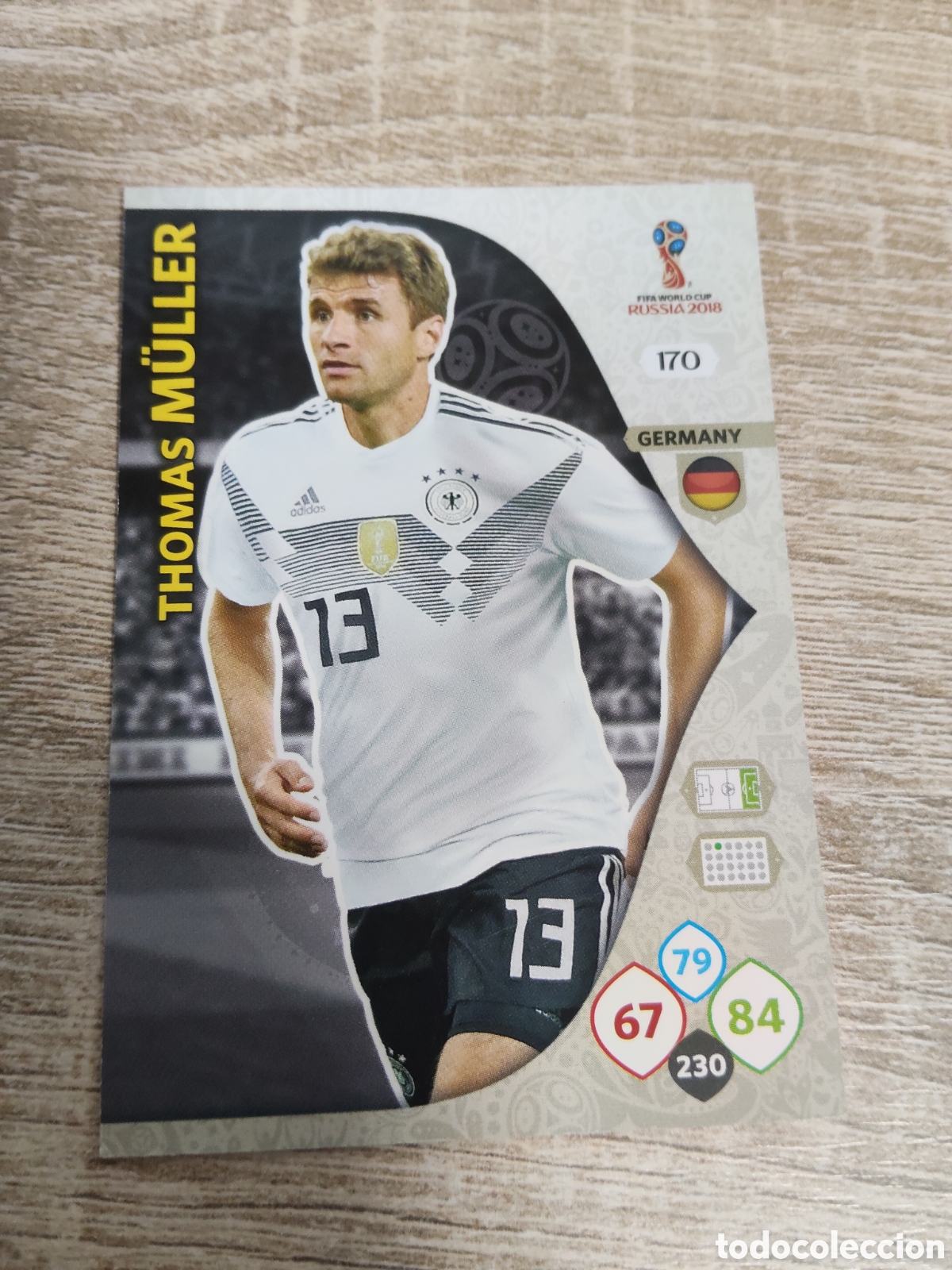 Cromos de f&uacute;tbol: Panini Adrenalyn mundial Rusia 2018 170 Thomas Muller Alemania