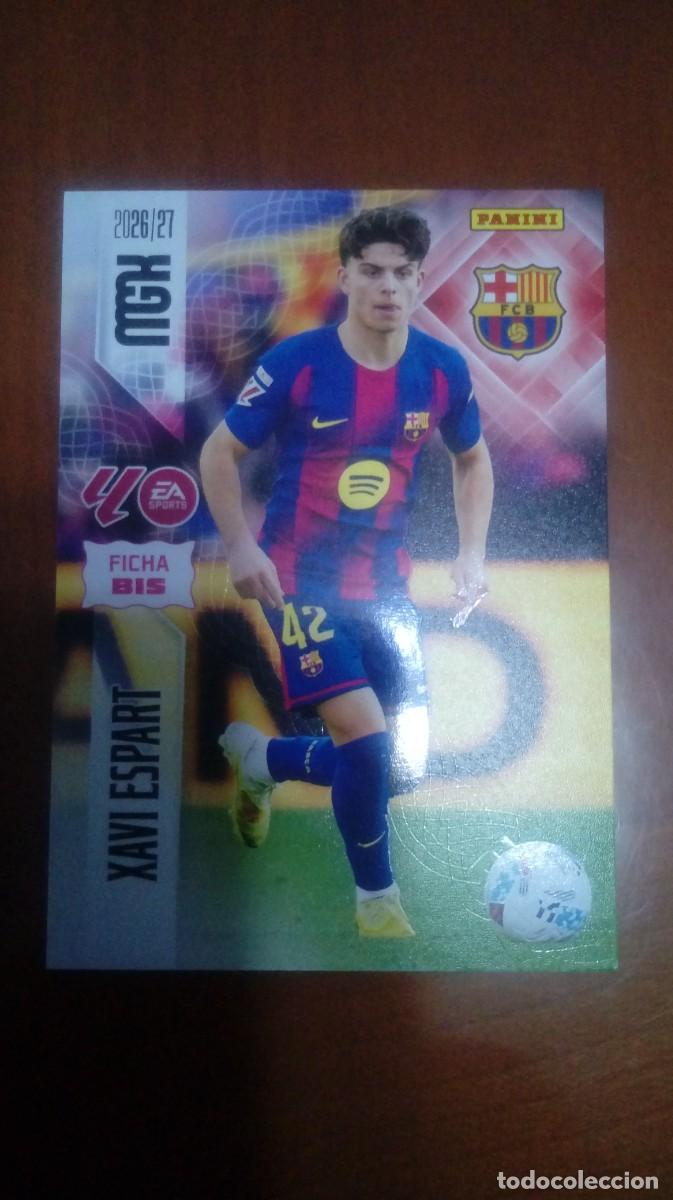 Cromos de f&uacute;tbol: 76 bis XAVI ESPART BARCELONA MEGACRACKS MGK 26 27 PANINI 2026 2027