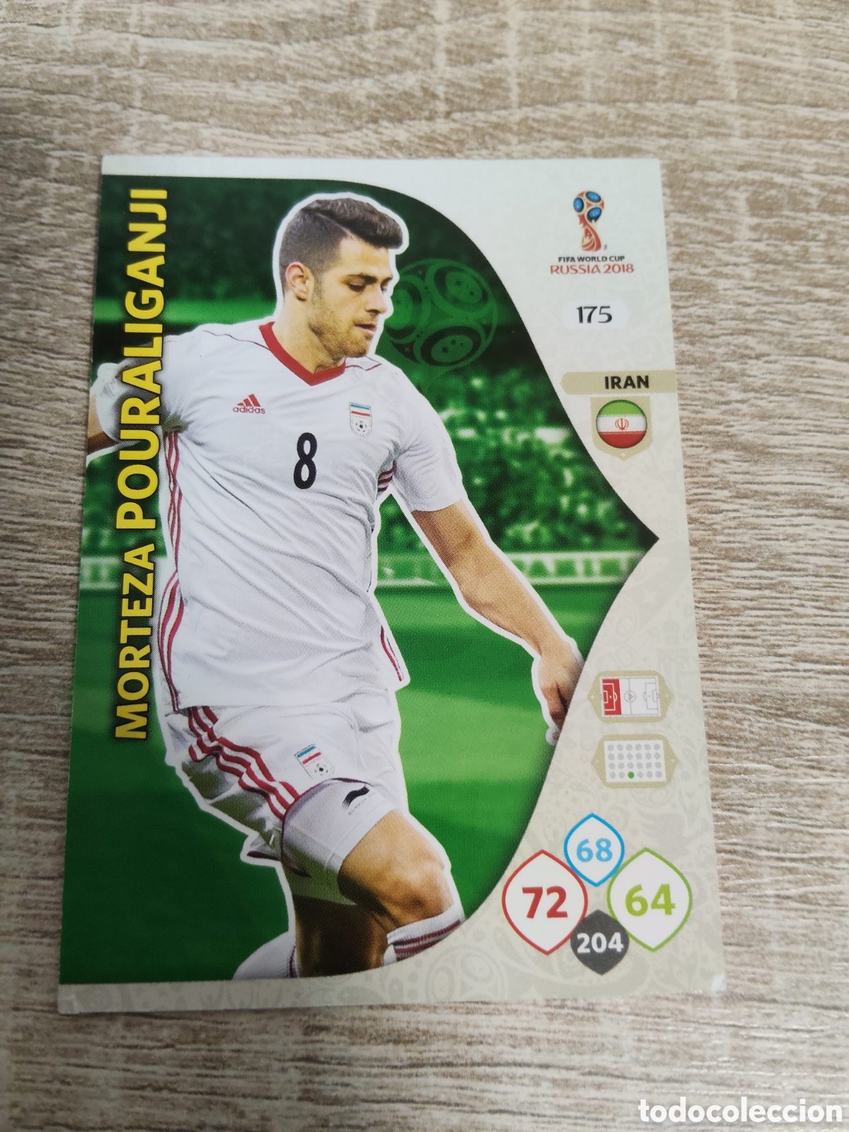 Cromos de f&uacute;tbol: Panini Adrenalyn mundial Rusia 2018 175 Morteza Pouraliganji Ir&aacute;n