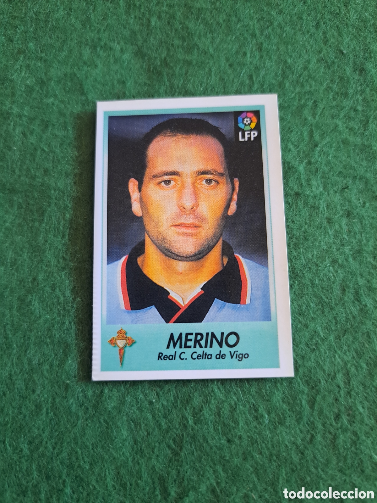 Cromos de f&uacute;tbol: Merino. N&deg;47. Celta de Vigo. Bollycao Liga 96-97. Sigue la Liga