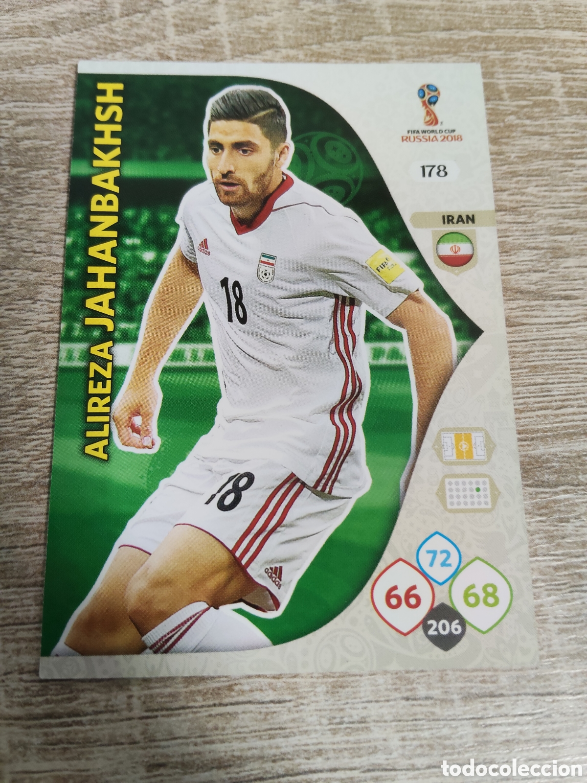 Cromos de f&uacute;tbol: Panini Adrenalyn mundial Rusia 2018 178 Alireza Jahanbakhsh Ir&aacute;n