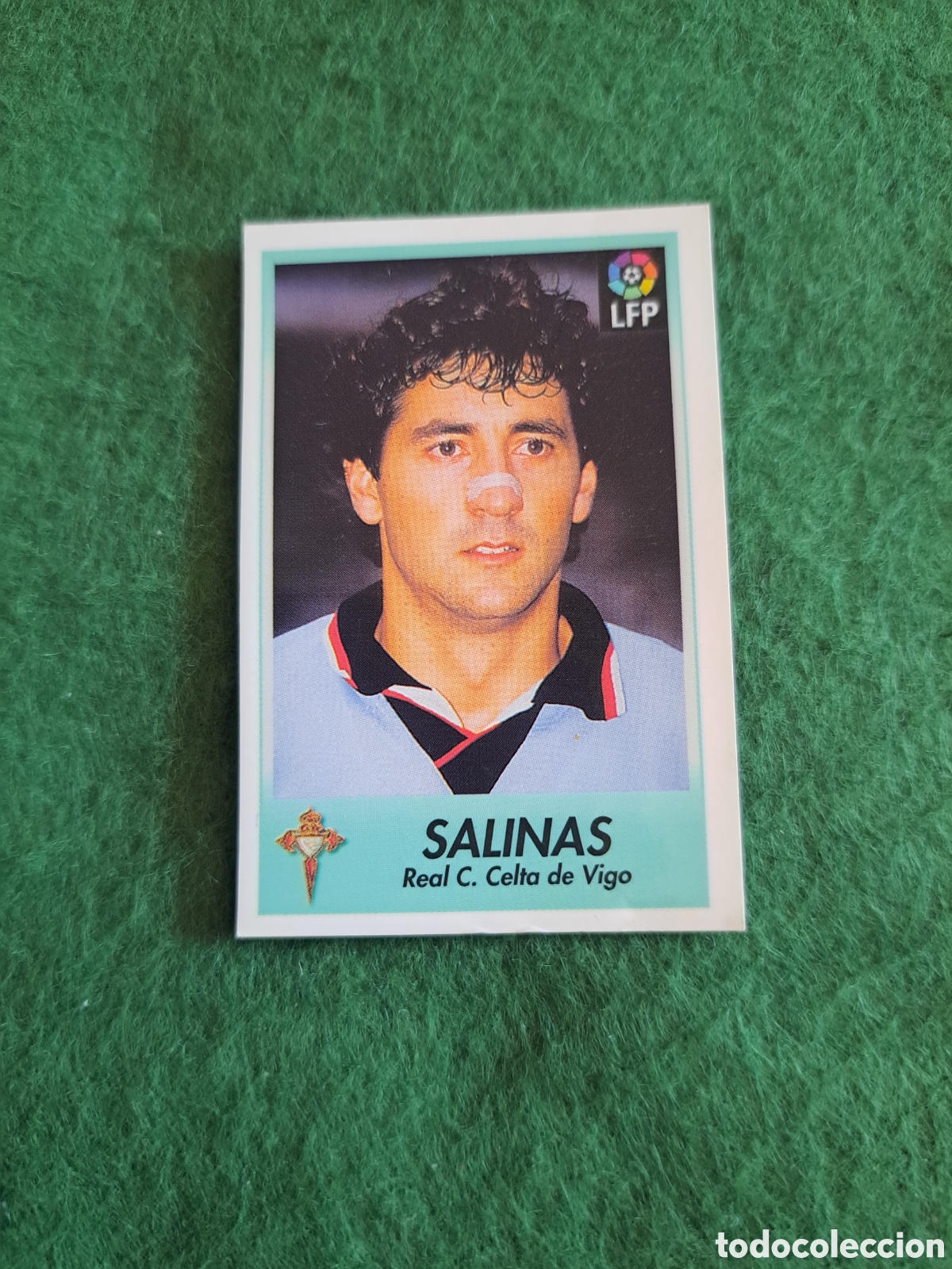 Cartes &agrave; collectionner de Football: Salinas. N&deg;43. Celta de Vigo. Bollycao Liga 96-97. Sigue la Liga