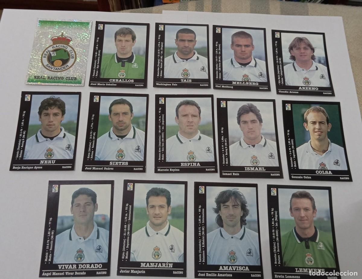 Fu&szlig;ball-Sticker: -PANINI LIGA 2000-2001 : LOTE DE 14 CROMOS DIFERENTES DEL SANTANDER