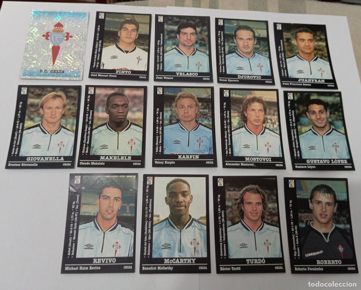Fu&szlig;ball-Sticker: -PANINI LIGA 2000-2001 : LOTE DE 14 CROMOS DIFERENTES DEL CELTA
