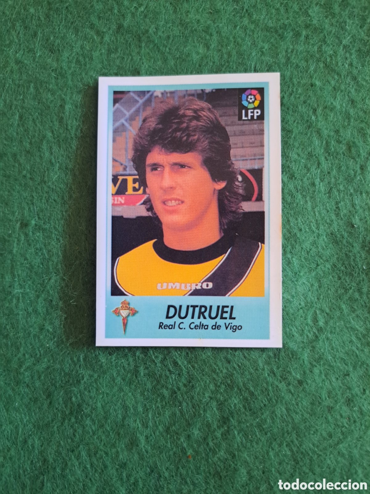 Fu&szlig;ball-Sticker: Dutruel. N&deg;41. Celta de Vigo. Bollycao Liga 96-97. Sigue la Liga
