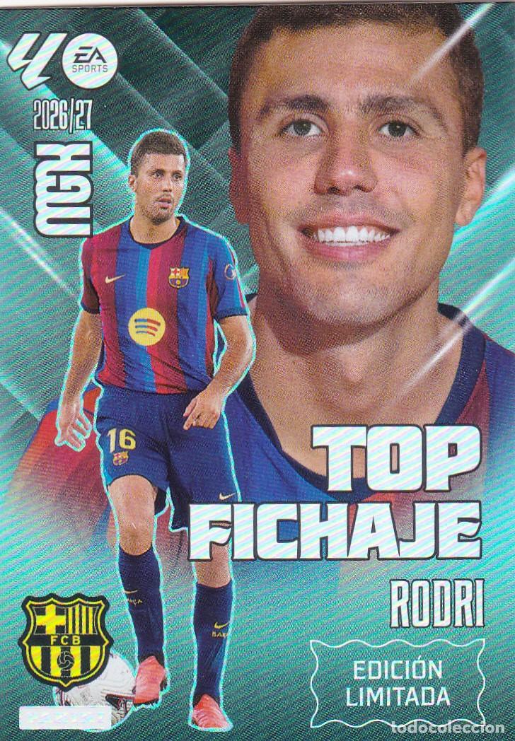 Cromos de f&uacute;tbol: MGK - 2026-27 TOP FICHAJE - RODRI (EDICI&Oacute;N LIMITADA) NUEVO (A-18)