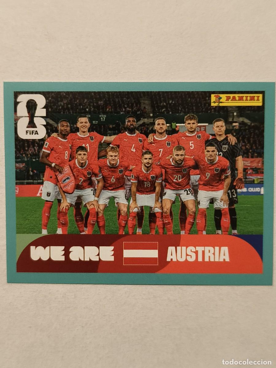 Cromos de f&uacute;tbol: #AUT13 ALINEACION (AUSTRIA) MUNDIAL 2026 PANINI