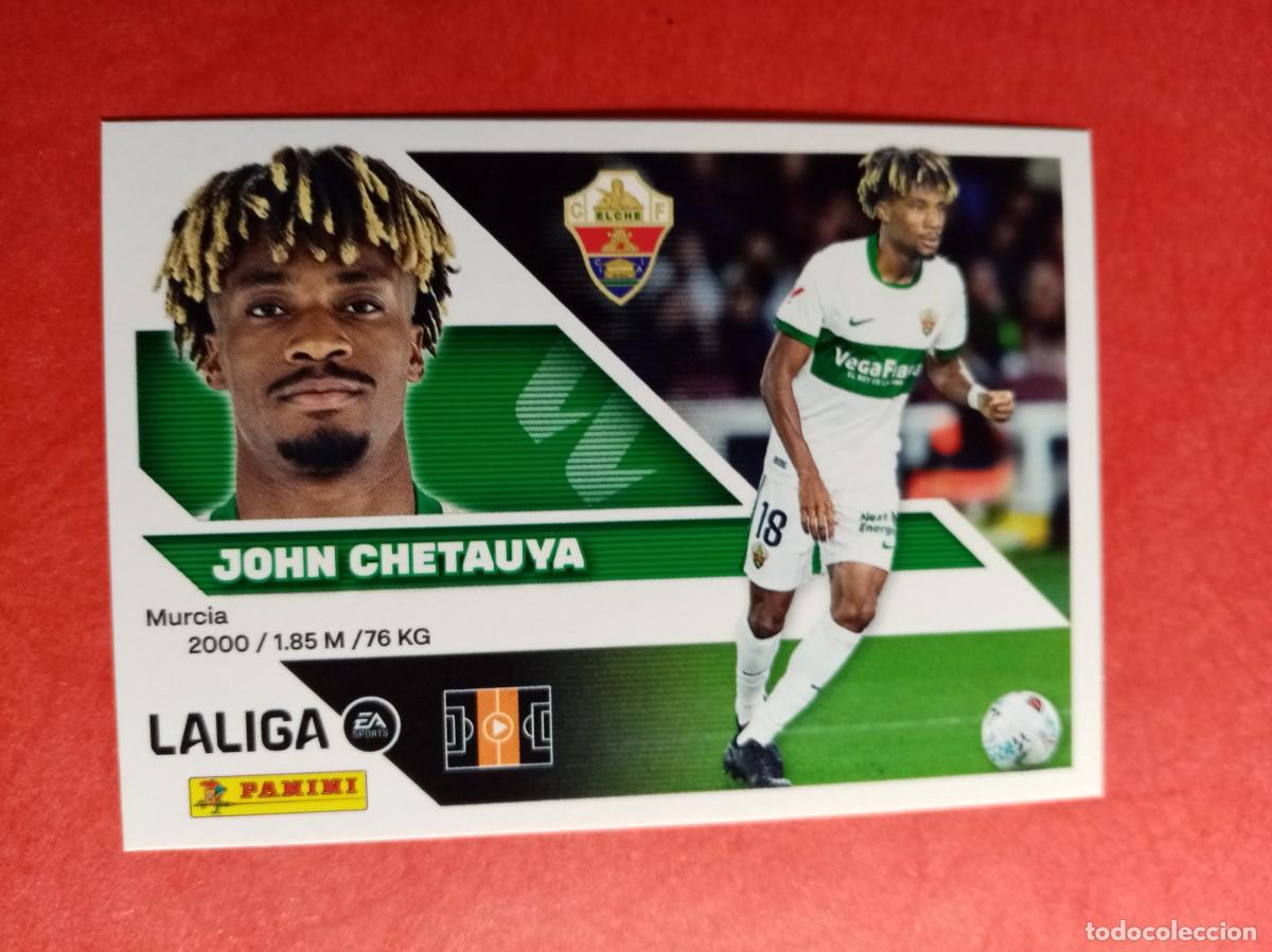 Cromos de f&uacute;tbol: N&ordm; 13 B 13B JOHN CHETAUYA, BAJA, ELCHE CF, LIGA ESTE 2026 2027 26 27 PANINI