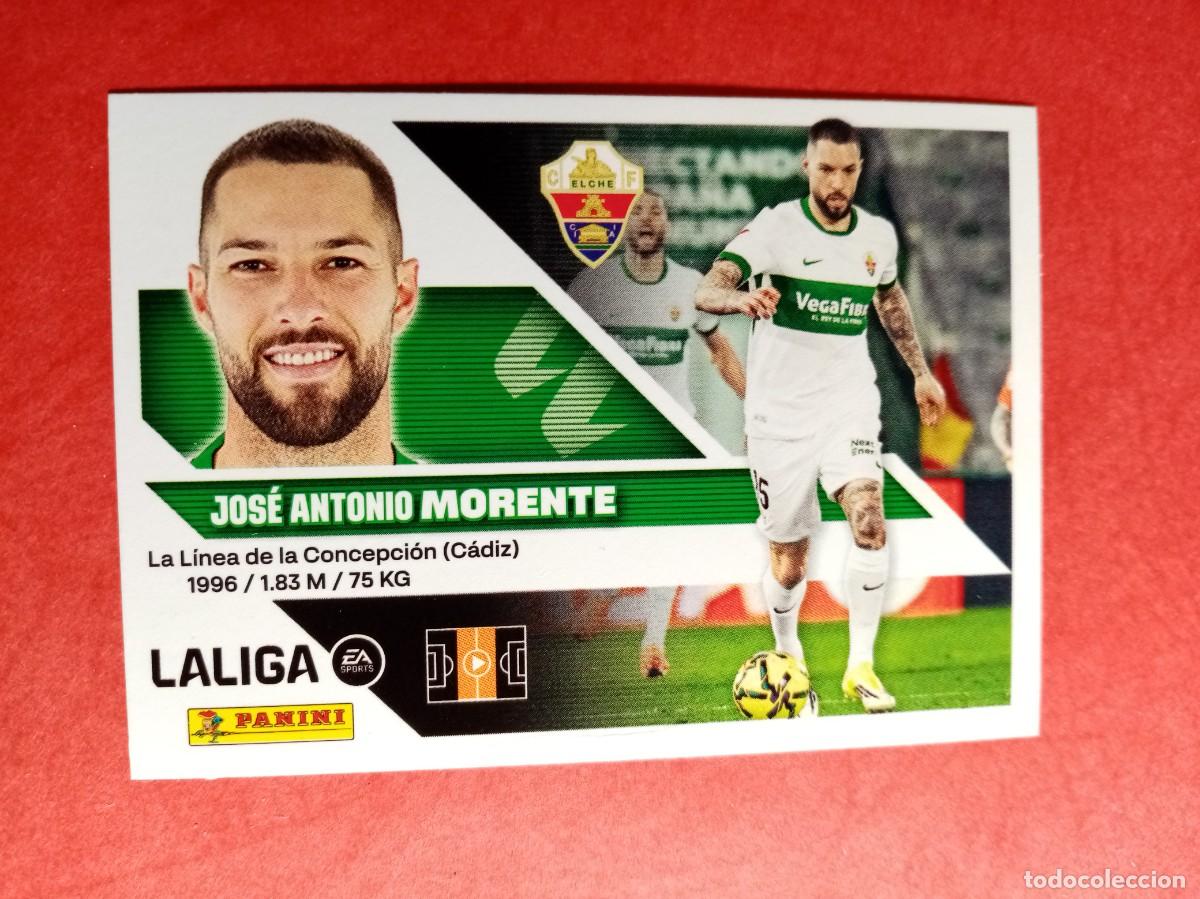 Cromos de f&uacute;tbol: N&ordm; 16 JOSE ANTONIO MORENTE, ELCHE CF, LIGA ESTE 2026 2027 26 27 PANINI