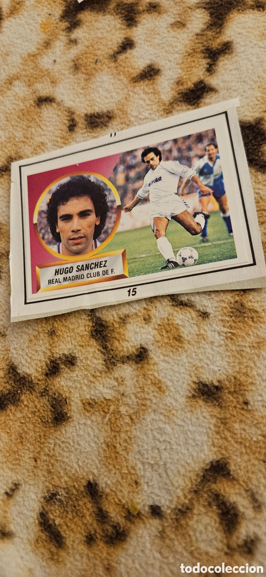 Fu&szlig;ball-Sticker: Hugo S&aacute;nchez este 1988 1989 88 89 recortado