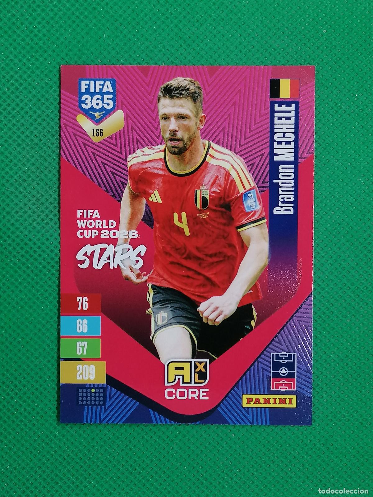 Cromos de f&uacute;tbol: 166 BRANDON MECHELE BELGICA CORE STARS ⚽ PANINI ADRENALYN XL FIFA 365 26 27 2026 2027 ⚽