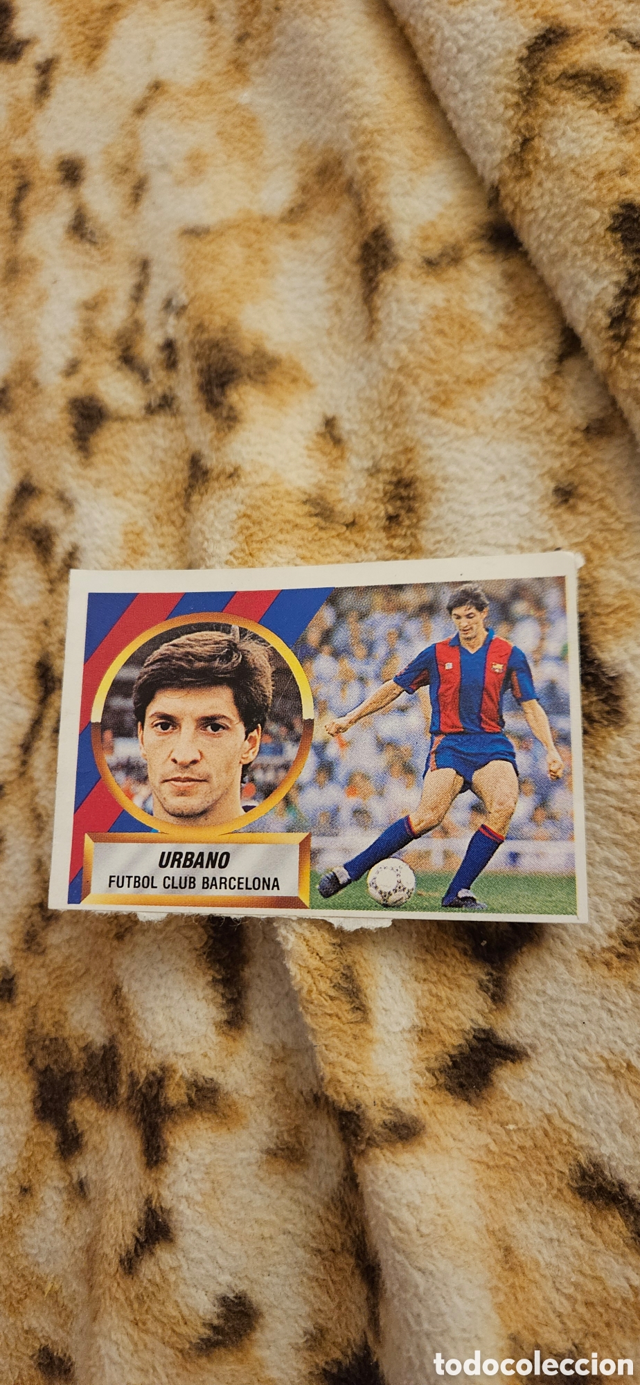 Cromos de f&uacute;tbol: Urbano Barcelona este 1988 1989 88 89 recortado