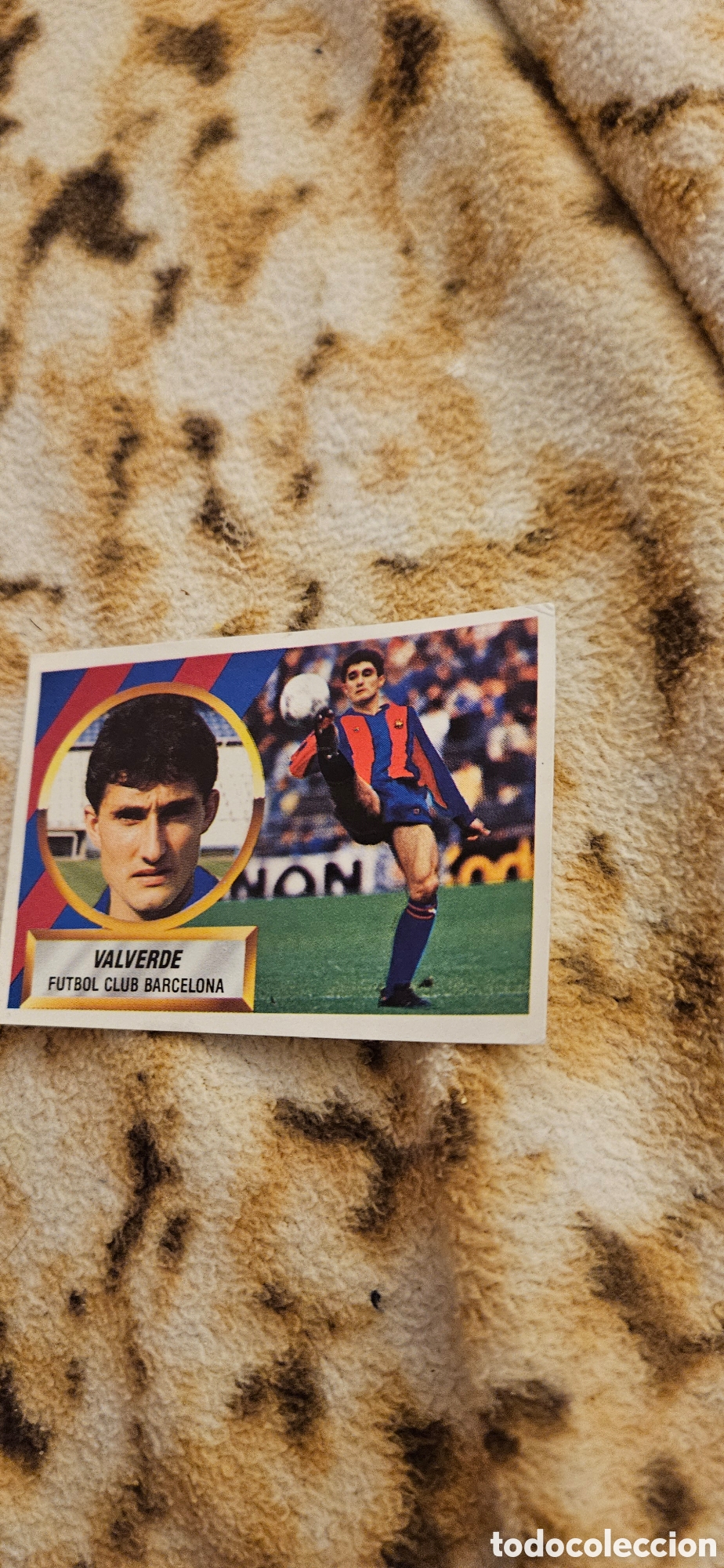Cromos de f&uacute;tbol: Valverde Barcelona este 1988 1989 88 89 recortado