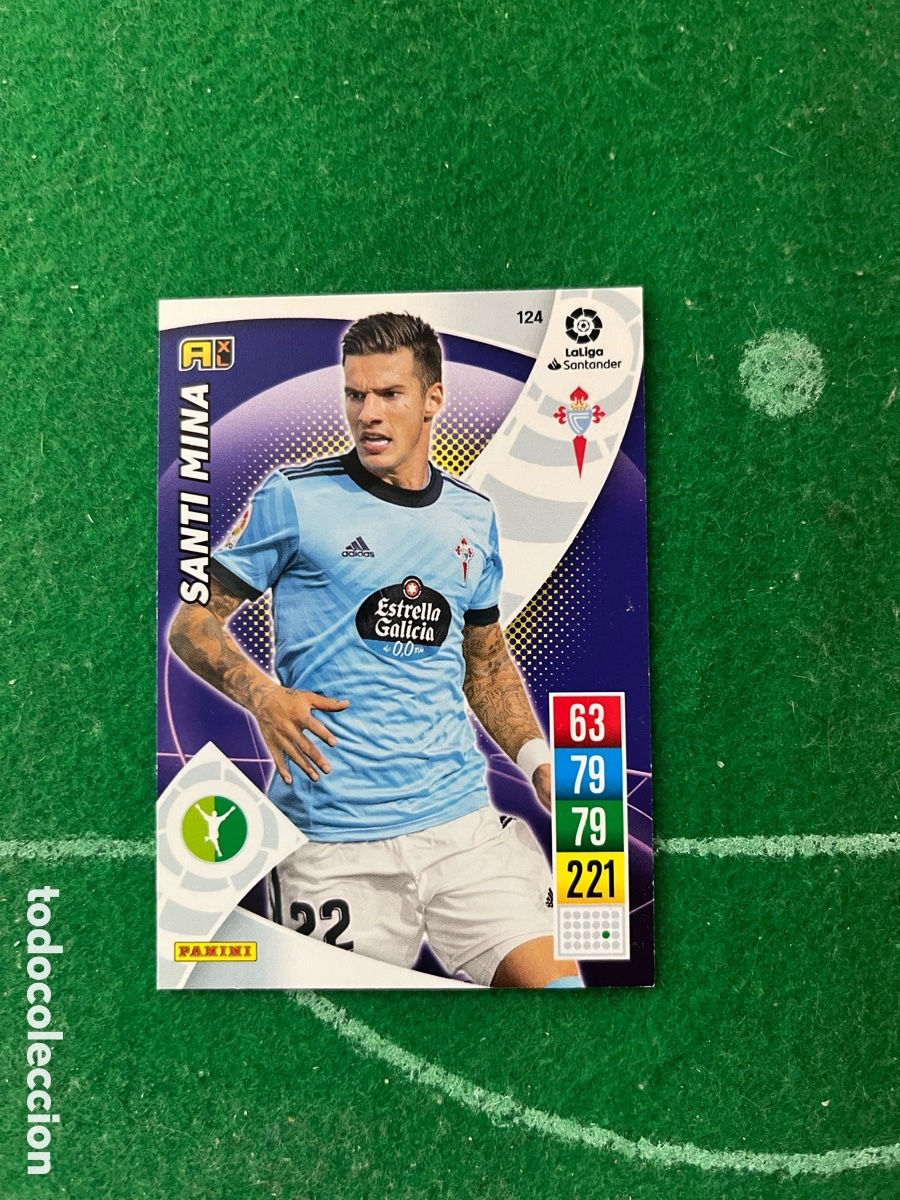 Cromos de f&uacute;tbol: 124 SANTI MINA CELTA DE VIGO ADRENALYN 2021 2022 PANINI