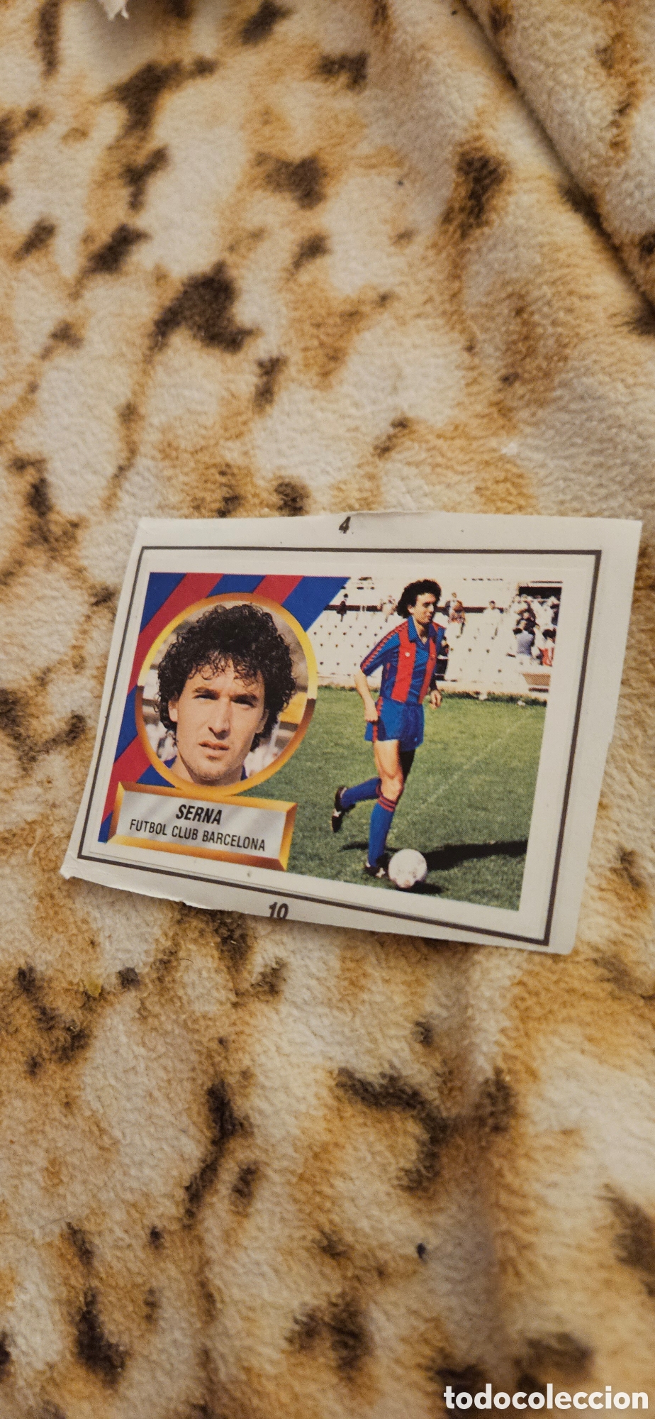 Cromos de f&uacute;tbol: Serna Barcelona este 1988 1989 88 89 recortado