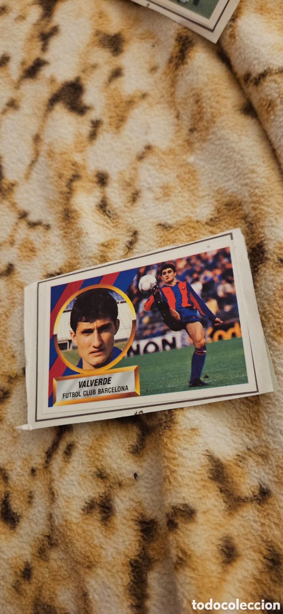 Cromos de f&uacute;tbol: Valverde Barcelona este 1988 1989 88 89 recortado