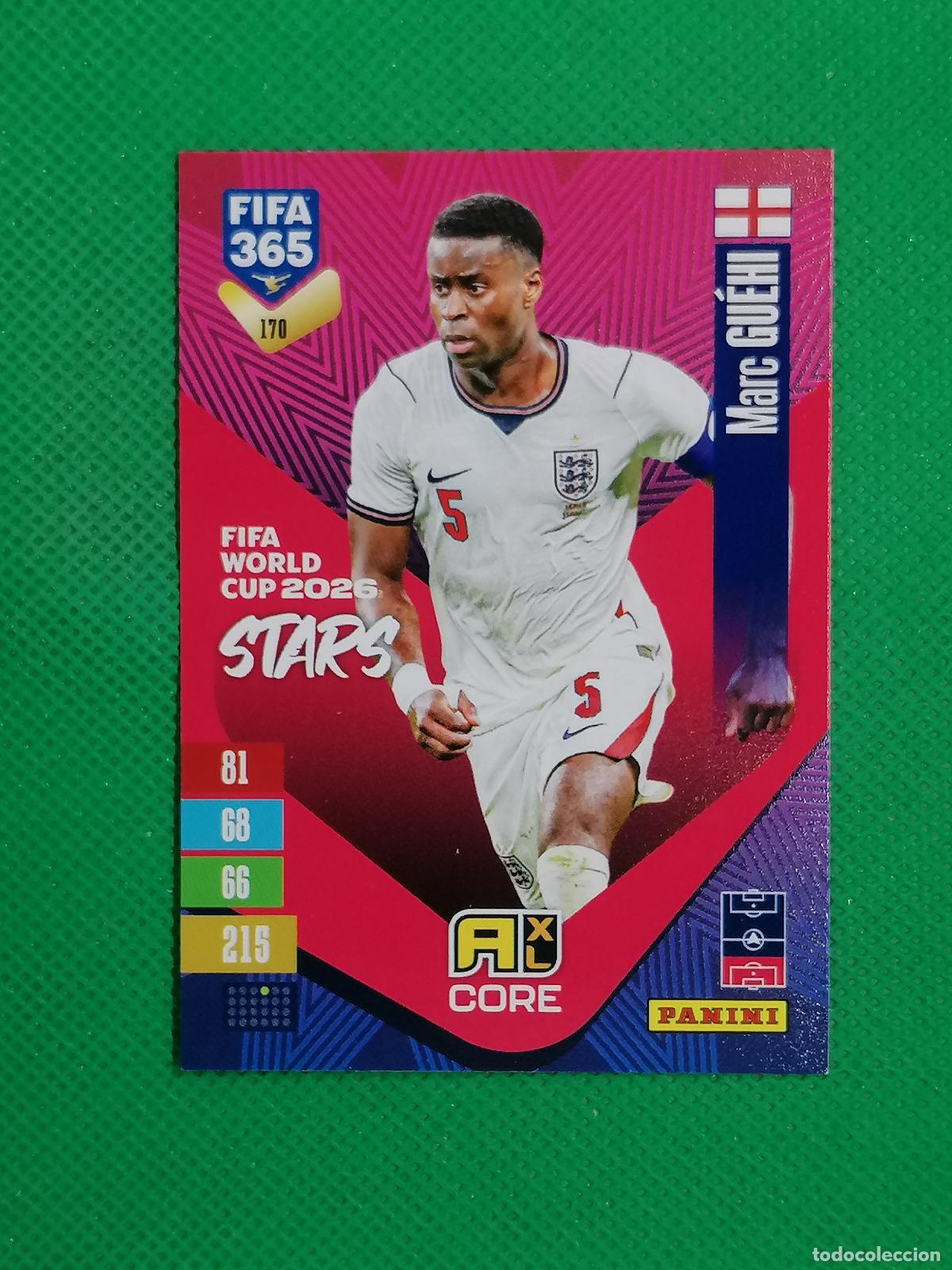 Cromos de f&uacute;tbol: 170 MARC GHEHI INGLATERRA CORE STARS ⚽ PANINI ADRENALYN XL FIFA 365 26 27 2026 2027 ⚽