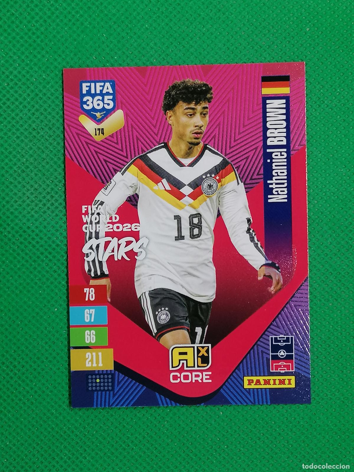 Cromos de f&uacute;tbol: 174 NATHANIEL BROWN ALEMANIA CORE STARS ⚽ PANINI ADRENALYN XL FIFA 365 26 27 2026 2027 ⚽
