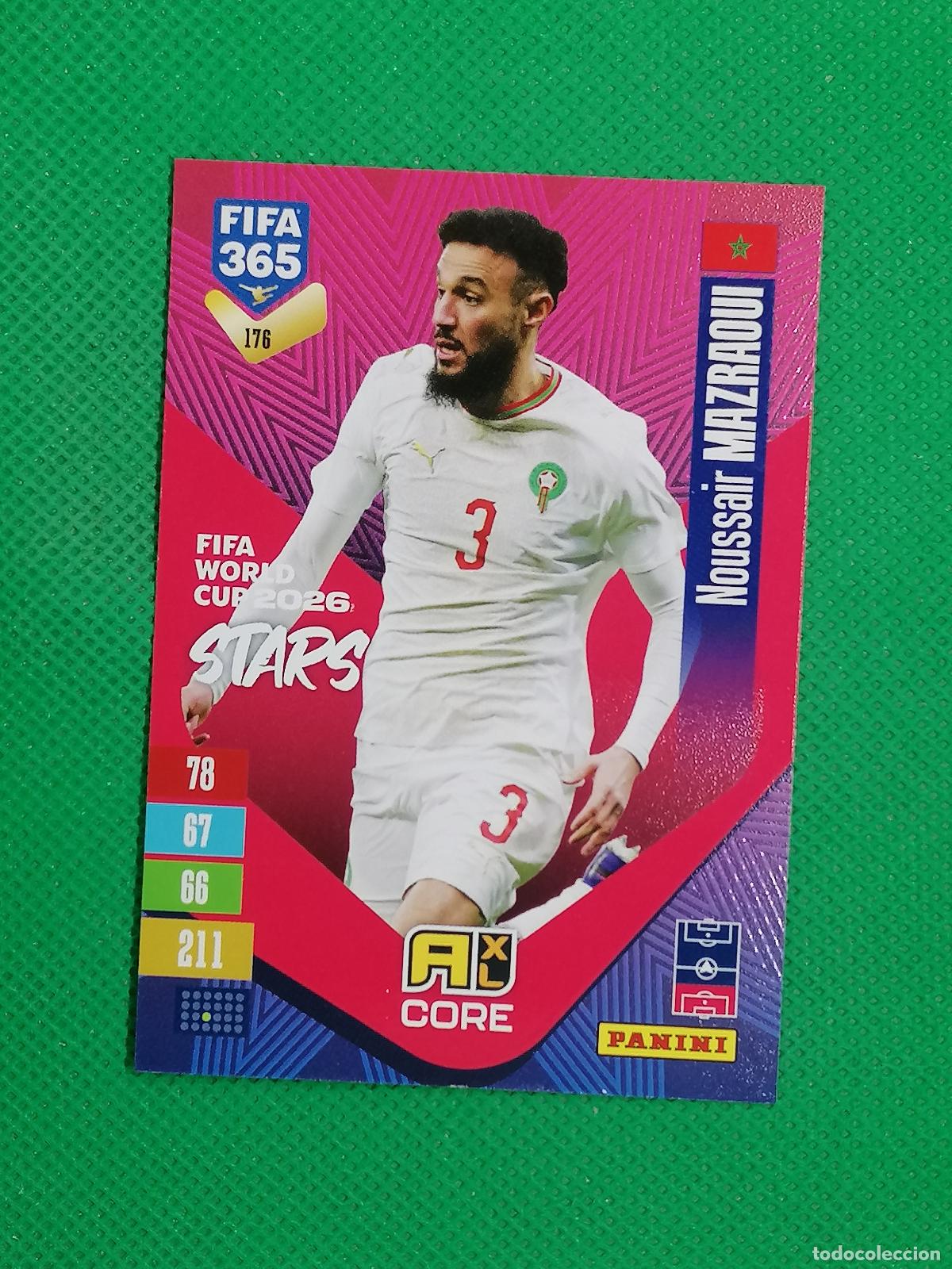 Cromos de f&uacute;tbol: 176 NOUSSAIR NAZRAOUI MARRUECOS CORE STARS ⚽ PANINI ADRENALYN XL FIFA 365 26 27 2026 2027 ⚽