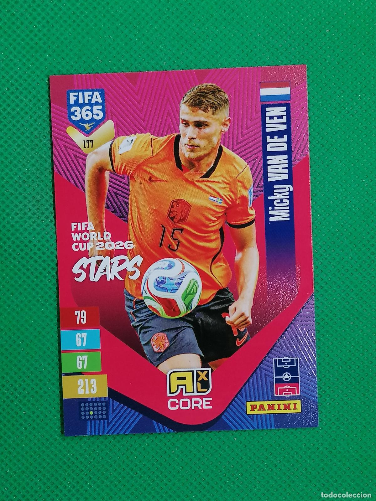 Cromos de f&uacute;tbol: 177 MICKY VAN DE VEN HOLANDA CORE STARS ⚽ PANINI ADRENALYN XL FIFA 365 26 27 2026 2027 ⚽