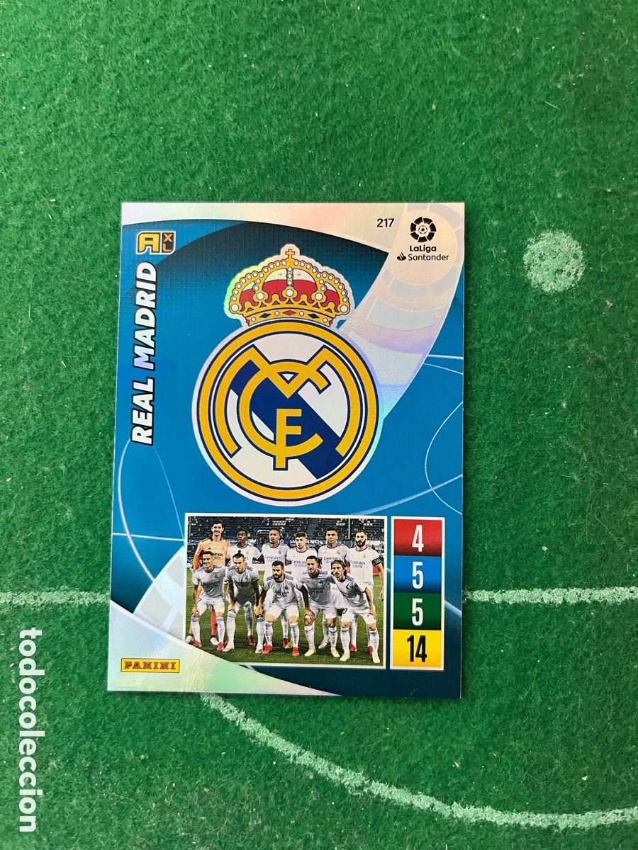 Cromos de f&uacute;tbol: 217 REAL MADRID ADRENALYN 2021 2022 PANINI ESCUDO