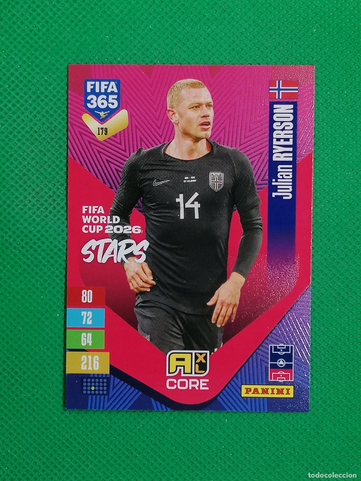 Cromos de f&uacute;tbol: 179 JULIAN RYERSON NORUEGA CORE STARS ⚽ PANINI ADRENALYN XL FIFA 365 26 27 2026 2027 ⚽