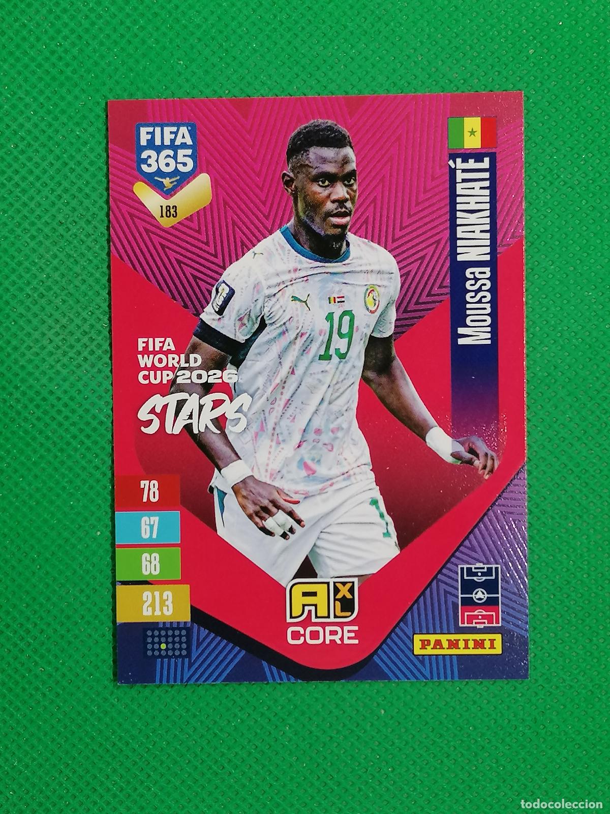 Cromos de f&uacute;tbol: 183 MOUSSA NIAKHATE SENEGAL CORE STARS ⚽ PANINI ADRENALYN XL FIFA 365 26 27 2026 2027 ⚽
