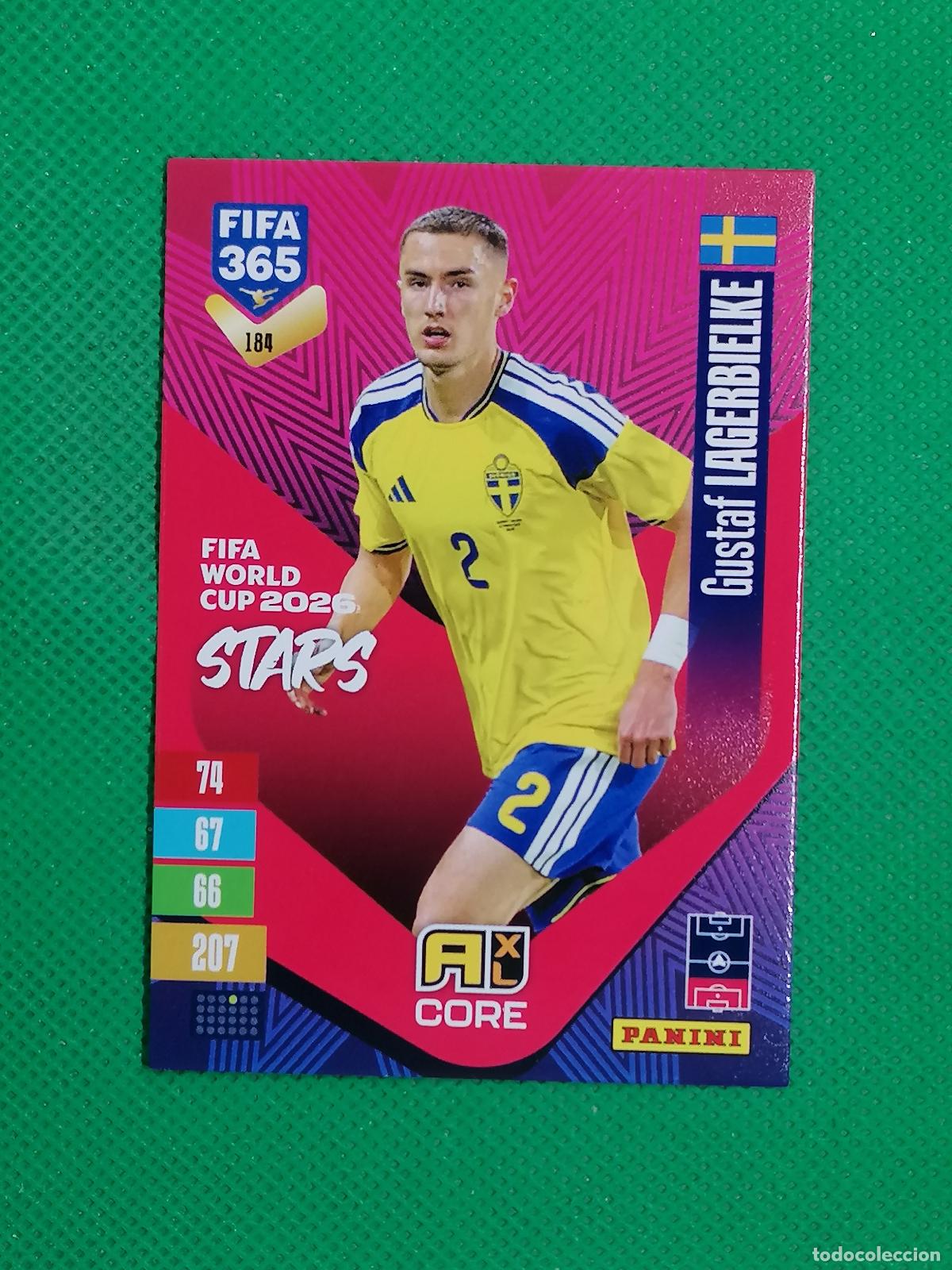 Cromos de f&uacute;tbol: 184 GUSTAF LAGERBIELKE SUECIA CORE STARS ⚽ PANINI ADRENALYN XL FIFA 365 26 27 2026 2027 ⚽
