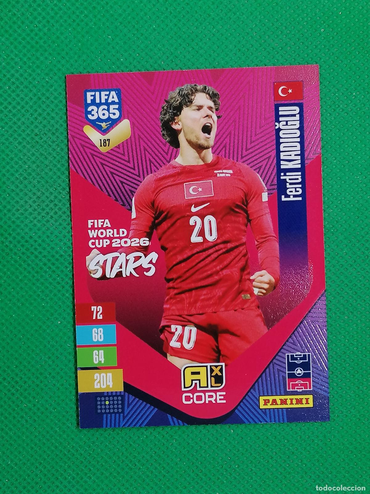 Cromos de f&uacute;tbol: 187 FERDI KADIOGLU TURQUIA CORE STARS ⚽ PANINI ADRENALYN XL FIFA 365 26 27 2026 2027 ⚽
