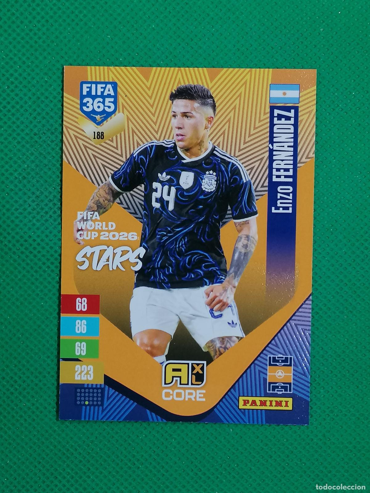 Cromos de f&uacute;tbol: 188 ENZO FERNANDEZ ARGENTINA CORE STARS ⚽ PANINI ADRENALYN XL FIFA 365 26 27 2026 2027 ⚽