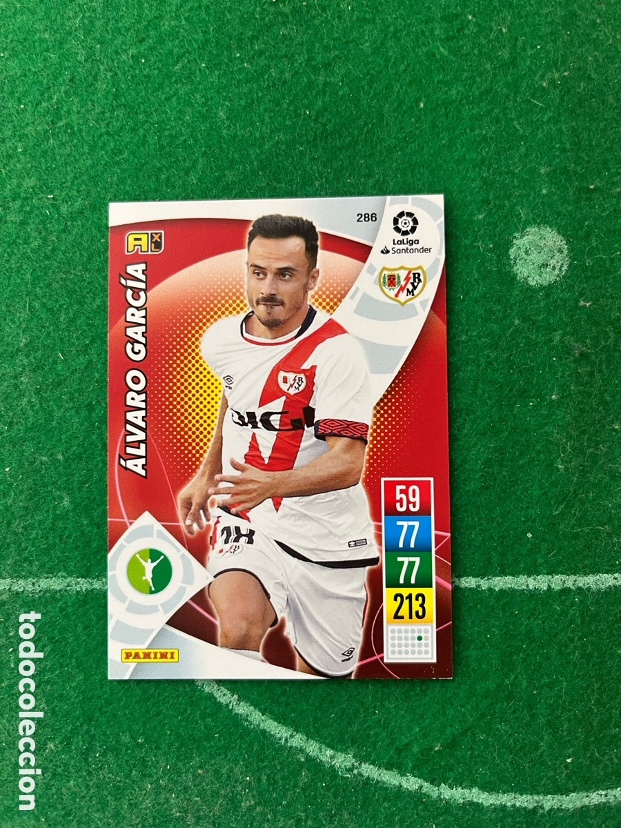 Cromos de f&uacute;tbol: 286 ALVARO GARC&Iacute;A RAYO VALLECANO ADRENALYN 2021 2022 PANINI