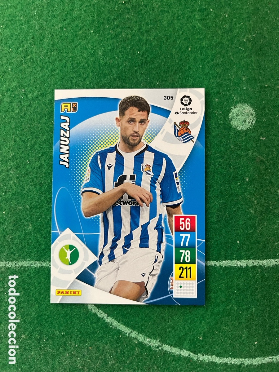 Cromos de f&uacute;tbol: 305 JANUZAJ REAL SOCIEDAD ADRENALYN 2021 2022 PANINI
