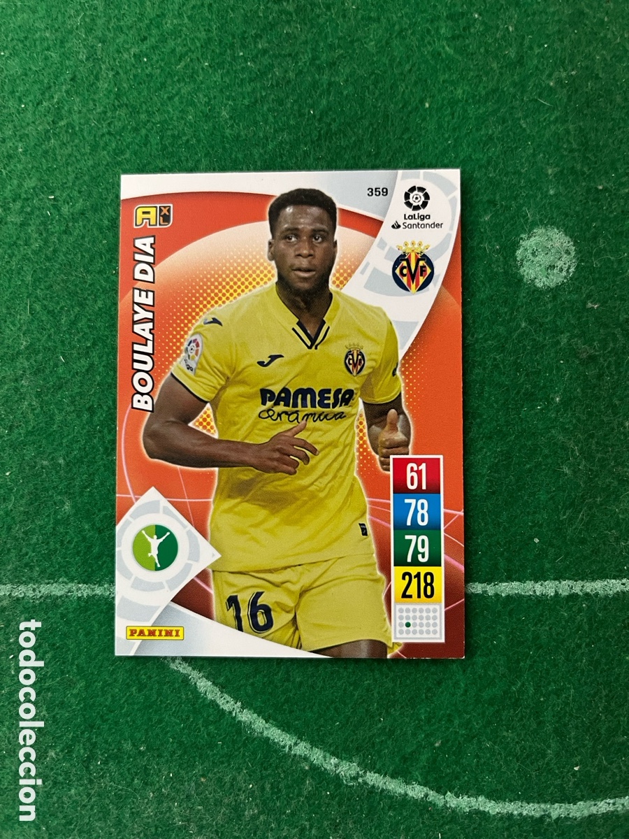 Cromos de f&uacute;tbol: 359 BOULAYE DIA VILLARREAL ADRENALYN 2021 2022 PANINI