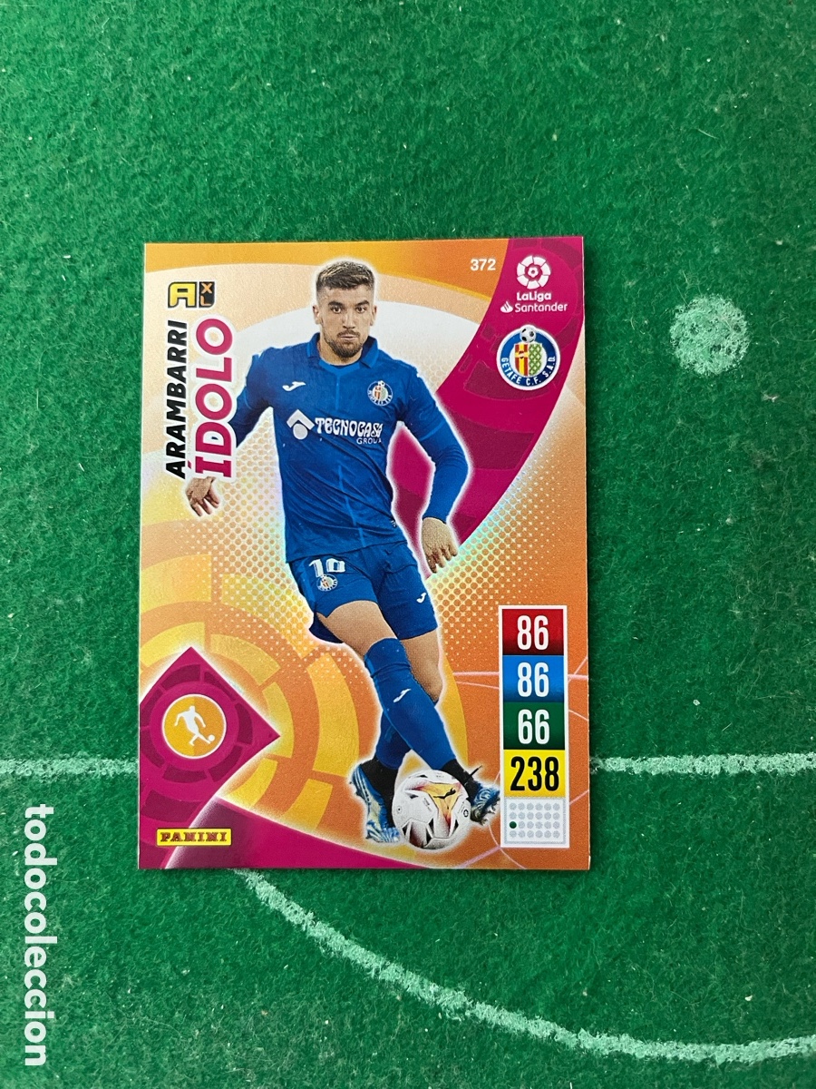 Cromos de f&uacute;tbol: 372 ARAMBARRI GETAFE ADRENALYN 2021 2022 PANINI &Iacute;DOLO
