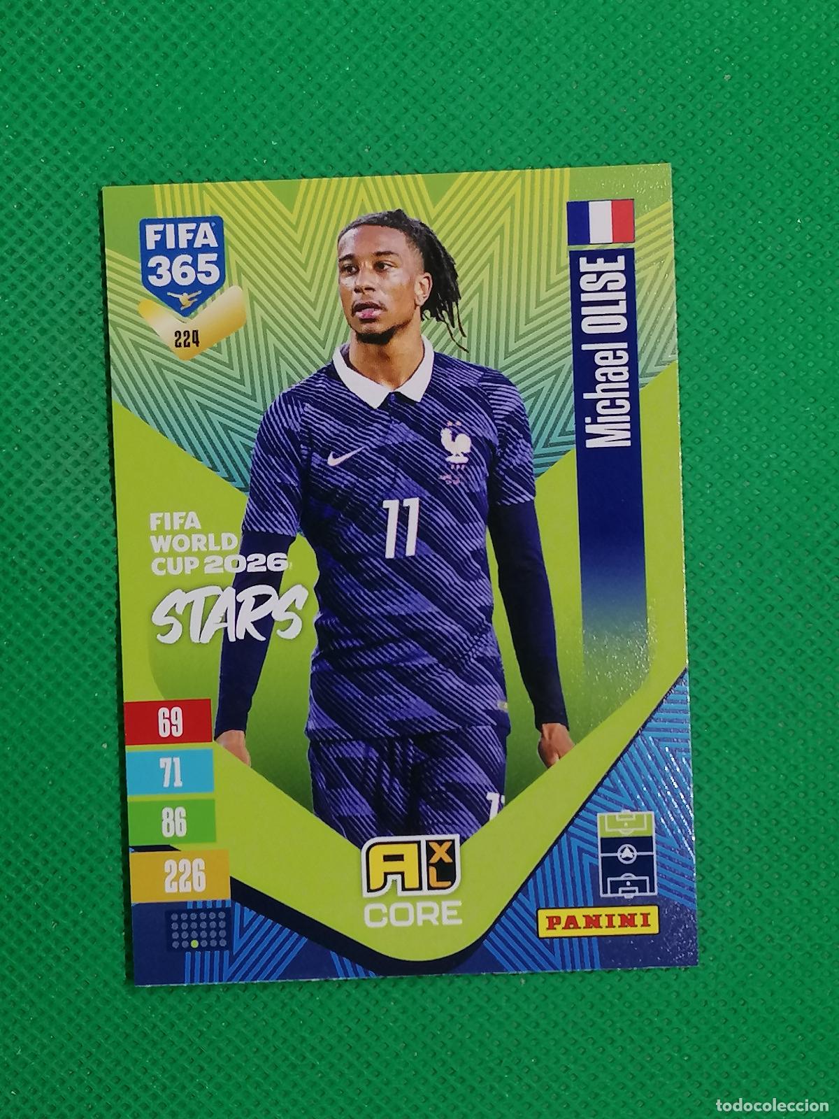 Cromos de f&uacute;tbol: 224 MICHAEL OLISE FRANCIA CORE STARS ⚽ PANINI ADRENALYN XL FIFA 365 26 27 2026 2027 ⚽