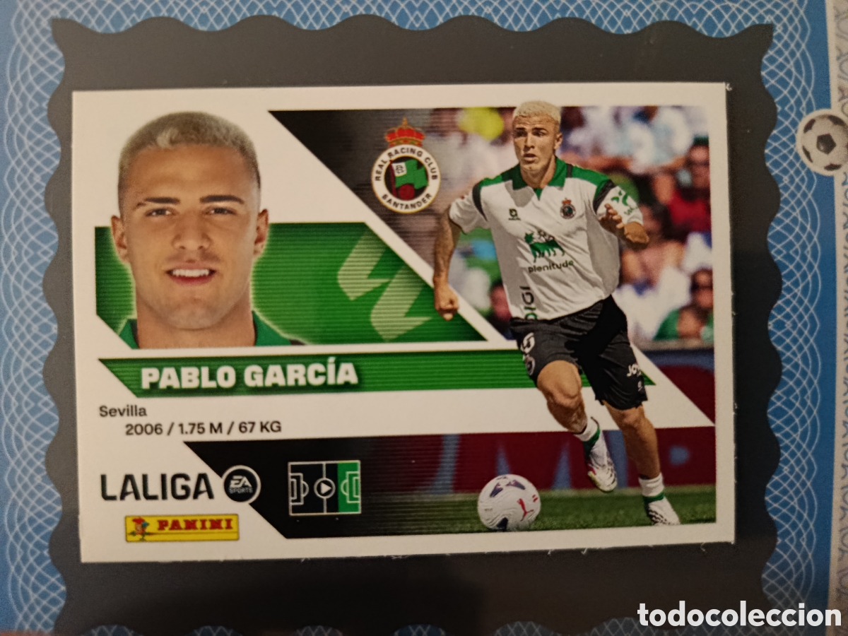 Cromos de f&uacute;tbol: LIGA ESTE 2026 2027 26 27 - PANINI - ULTIMOS FICHAJES N&ordm; 56 PABLO GARC&Iacute;A RACING DE SANTANDER
