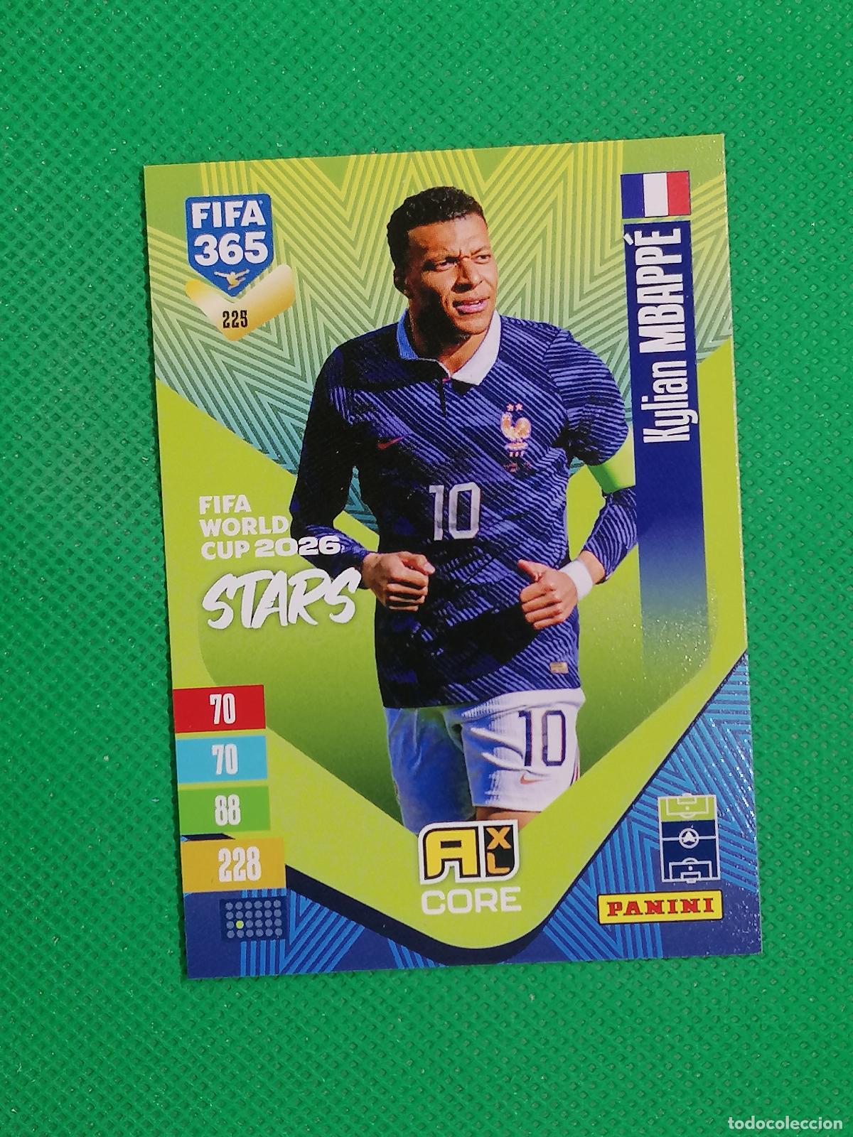 Cromos de f&uacute;tbol: 225 KYLIAN MBAPPE FRANCIA CORE STARS ⚽ PANINI ADRENALYN XL FIFA 365 26 27 2026 2027 ⚽