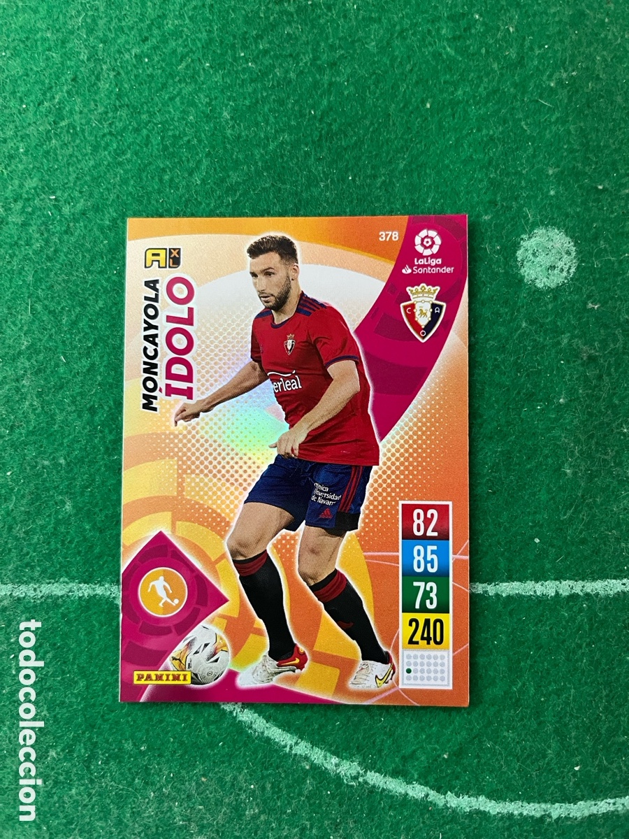 Cromos de f&uacute;tbol: 378 MONCAYOLA OSASUNA ADRENALYN 2021 2022 PANINI &Iacute;DOLO