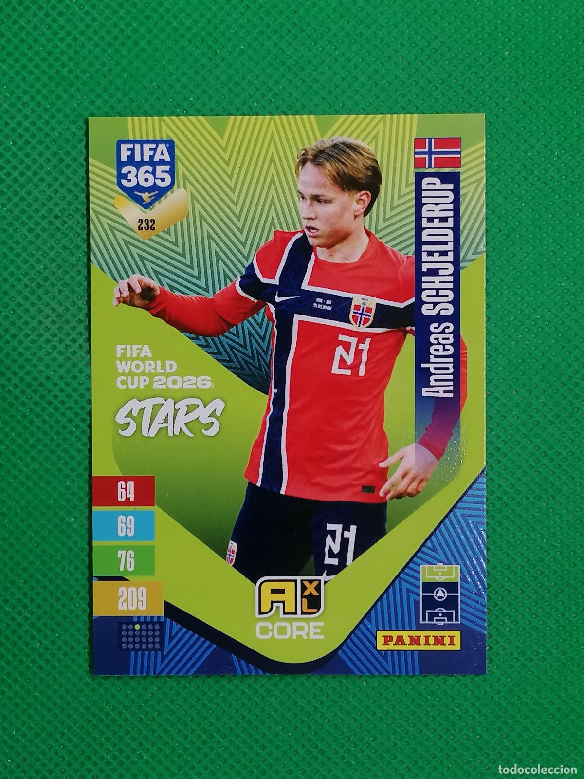 Cromos de f&uacute;tbol: 232 ANDREAS SCHJELDERUP NORUEGA CORE STARS ⚽ PANINI ADRENALYN XL FIFA 365 26 27 2026 2027 ⚽