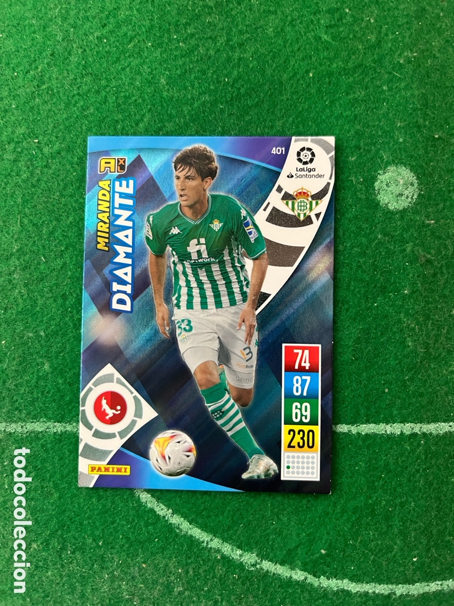 Cromos de f&uacute;tbol: 401 MIRANDA REAL BETIS ADRENALYN 2021 2022 PANINI DIAMANTE