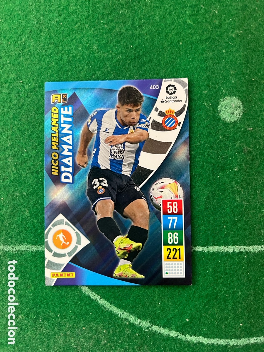 Cromos de f&uacute;tbol: 403 NICO MELAMED ESPANYOL ADRENALYN 2021 2022 PANINI DIAMANTE